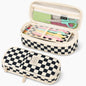 PUPTILY Pencil Case, Large Capacity Aesthetic Pencil Cases with Durable Zipper, Big Stationery Pencil Pouch for Women & Men, Adults Portable Storage Organizer Bag for College, Office, Travel (Green)