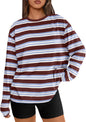 Trendy Queen Womens Oversized Long Sleeve Shirts Fall Tops 2026 Basic Tees