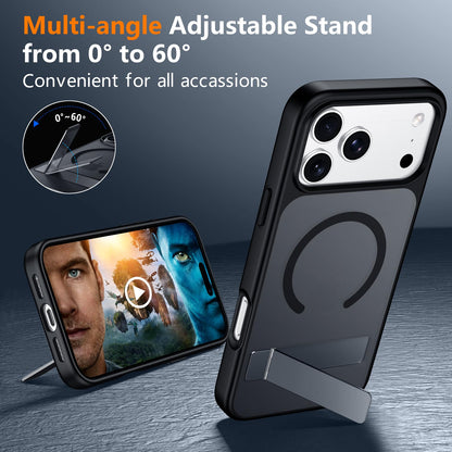 SPIDERCASE Magnetic for iPhone 17 Pro Max Case,with Kickstand,Clear