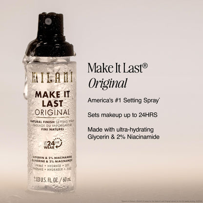Milani Setting Spray + Primer, Make It Last Original Natural Finish