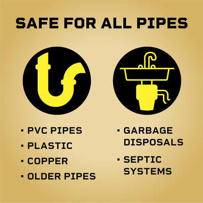 Liquid-Plumr Pro-Strength Full Clog Destroyer, Bathroom & Kitchen Sinks, Shower and Tub Drain, Safe for Pipes, Liquid Drain Cleaner, 80 Fluid Ounces