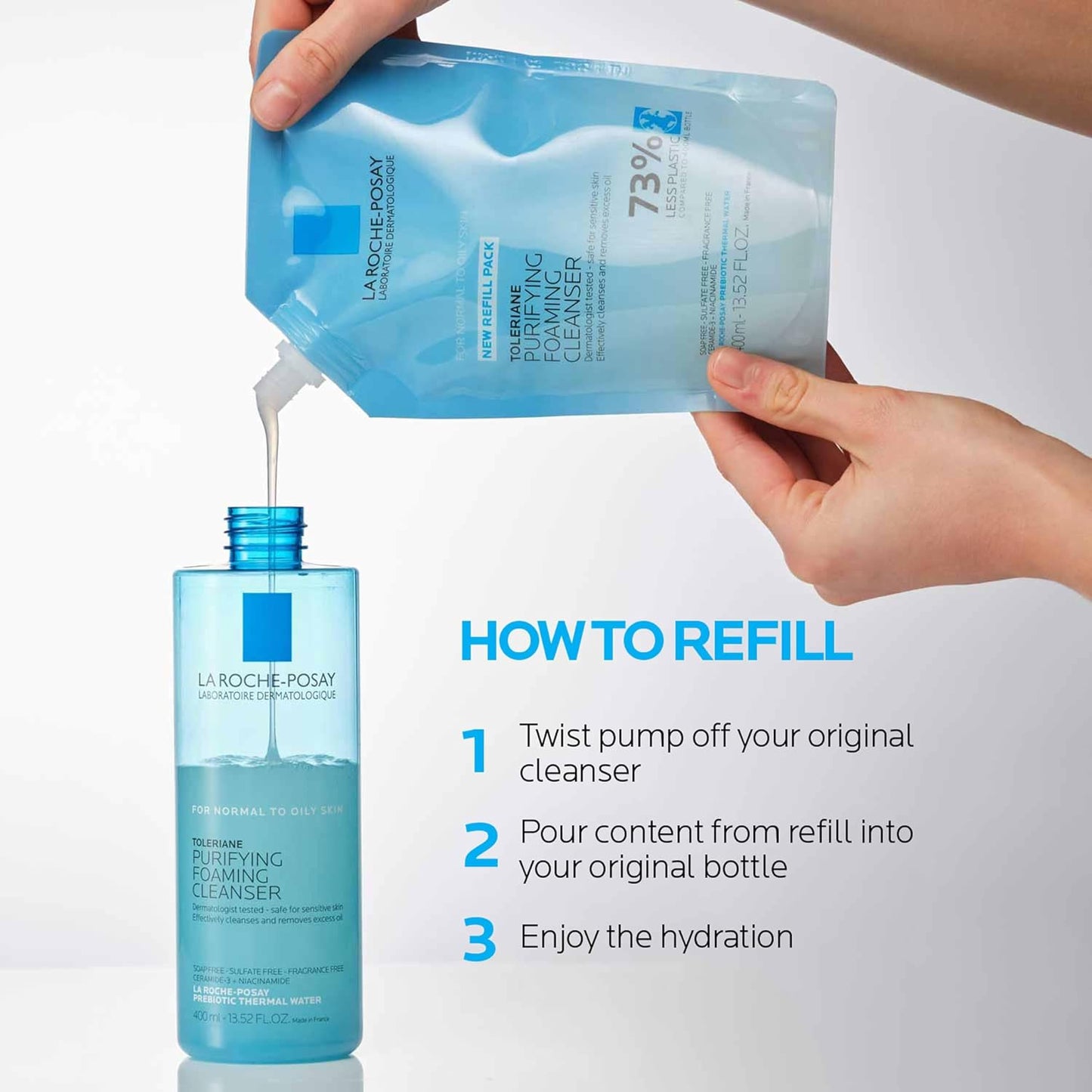 La Roche-Posay Toleriane Purifying Foaming Facial Cleanser with Niacinamide