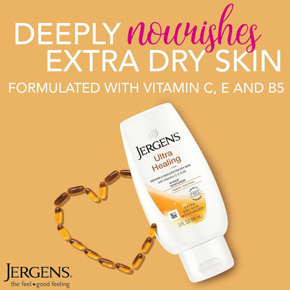 Jergens Ultra Healing Body Lotion, Moisturizer for Dry Skin, 32 fl oz