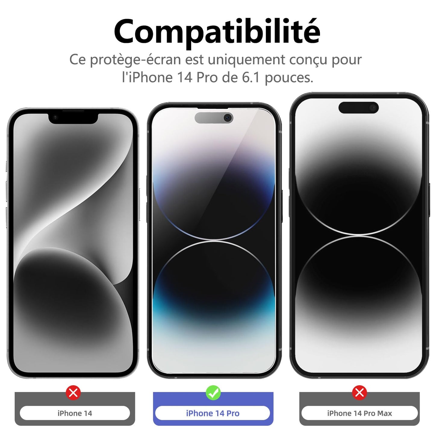 NEW'C for iPhone 17, iPhone 17 Pro, iPhone 16 Pro Screen Protector