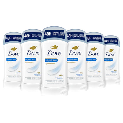 Dove Antiperspirant Deodorant Stick Original Clean 2.6 oz 2PK