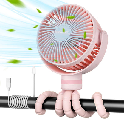 Momcozy 8000mAh Portable Stroller Fan | 27H Ultra-long Battery Life