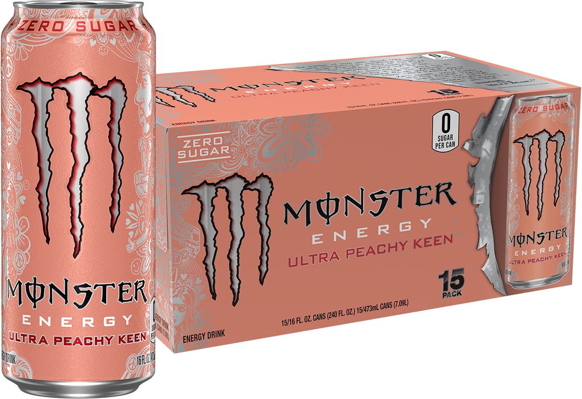 Monster Energy Zero Ultra, Sugar Free Energy Drink, 16 Ounce