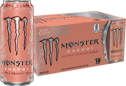 Monster Energy Zero Ultra, Sugar Free Energy Drink, 16 Ounce