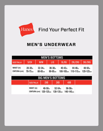 Hanes Men's Boxer Brief Underwear Pack, Stretch Cotton Boxer Briefs for Men, Moisture-wicking, 6-pack