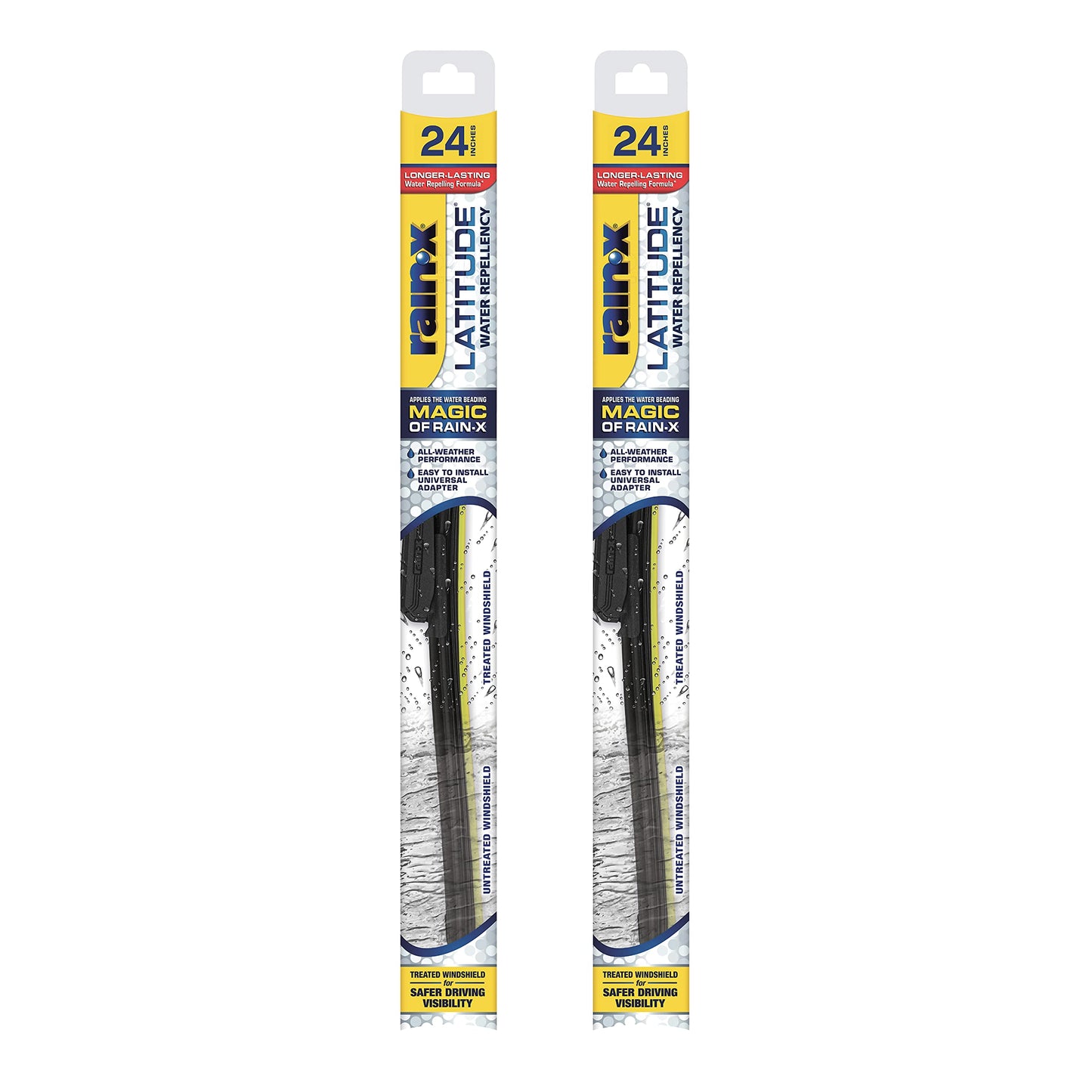 Rain-X 810348 Repellency Water Repellent Wiper Blades, 26" & 16" Windshield Wipers, All Weather Streak-Free for Enhanced Visibility w/Water Repellency Formula [Amazon Exclusive]