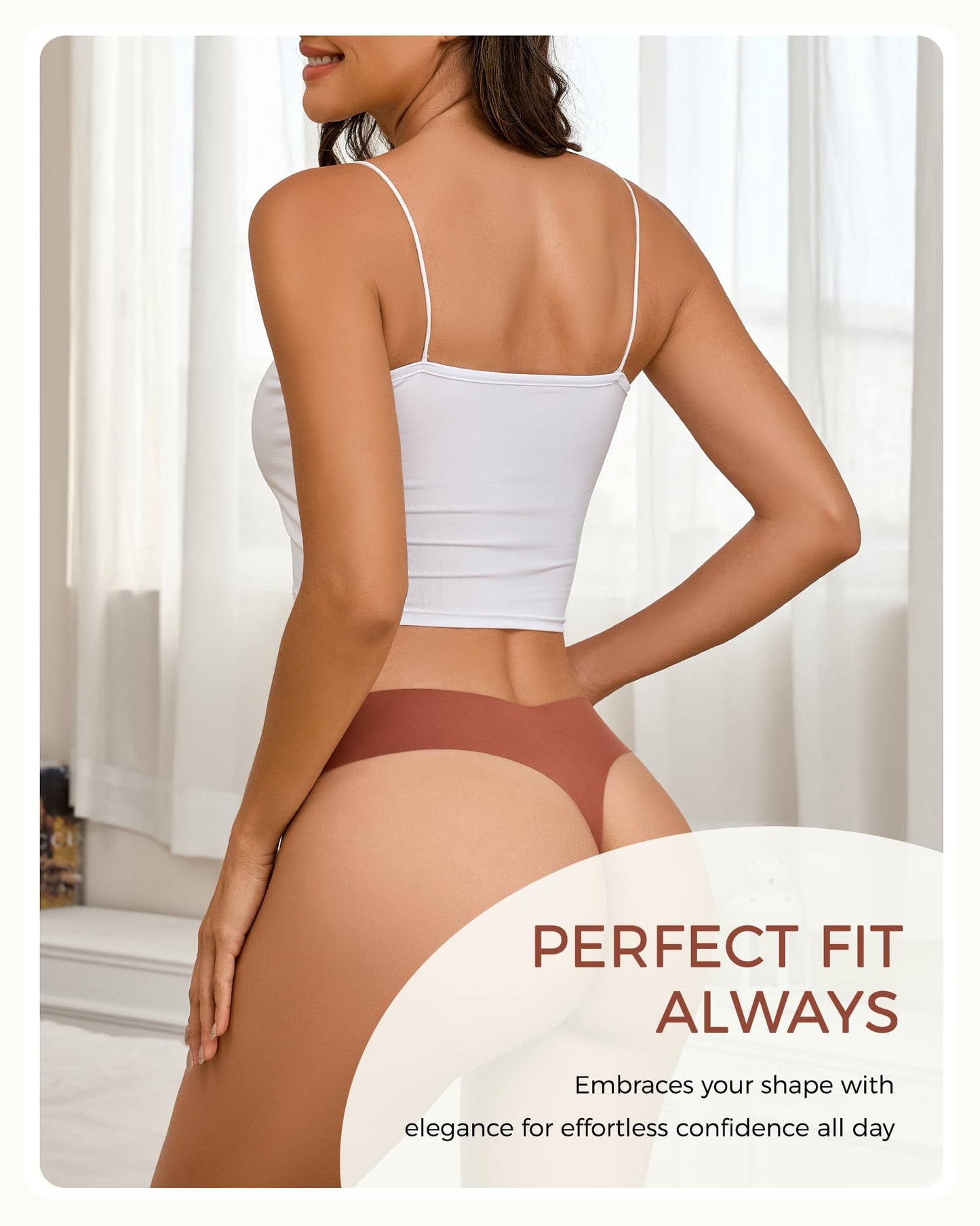 Take Talk Underwear Womens 9 Pack Seamless Thongs No Show Workout Panties