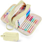 Sooez High Capacity Pencil Case, Soft Corduroy Pencil Pouch