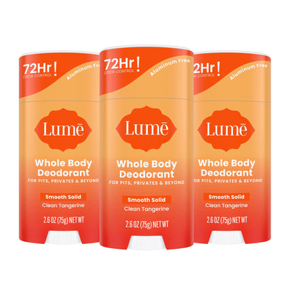 Lume Whole Body Deodorant - Solid Stick - 2.6 oz, 2 pk (Soft Powder)