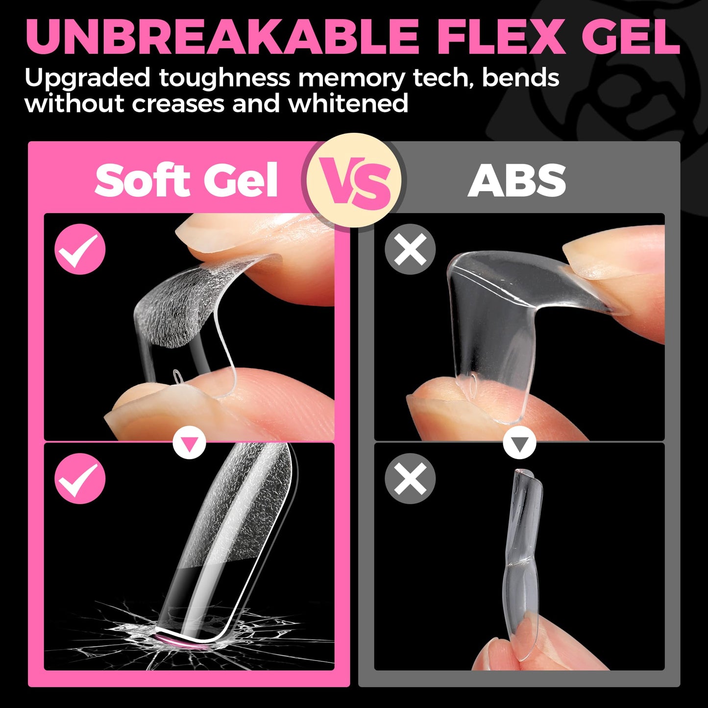 UNA GELLA 9 in 1 Gel Nail Glue U V Super Hold for Gel Nails Tips 10ml