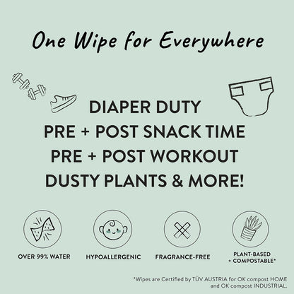 The Honest Company Multi-Use Baby Wipes, Pattern Play, 720 Count