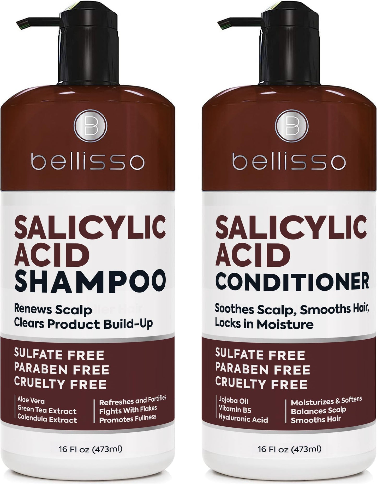Caffeine Shampoo and Conditioner Set - Volumizing Products for Women and Men - Thickening, Volume Boosting Formula for Thinning and Fine Hair - Sulfate Free, No Parabens - Hydrating, Salon Grade