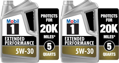 Mobil 1 European Car Formula Full Synthetic Motor Oil 0W-40, 5 Quart