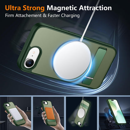 SPIDERCASE Magnetic for iPhone 17 Pro Max Case,with Kickstand,Clear