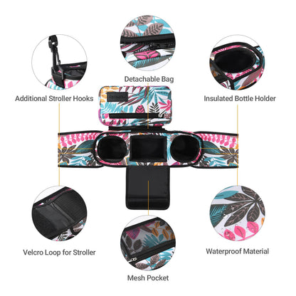 Momcozy Universal Stroller Organizer with Insulated Cup Holder