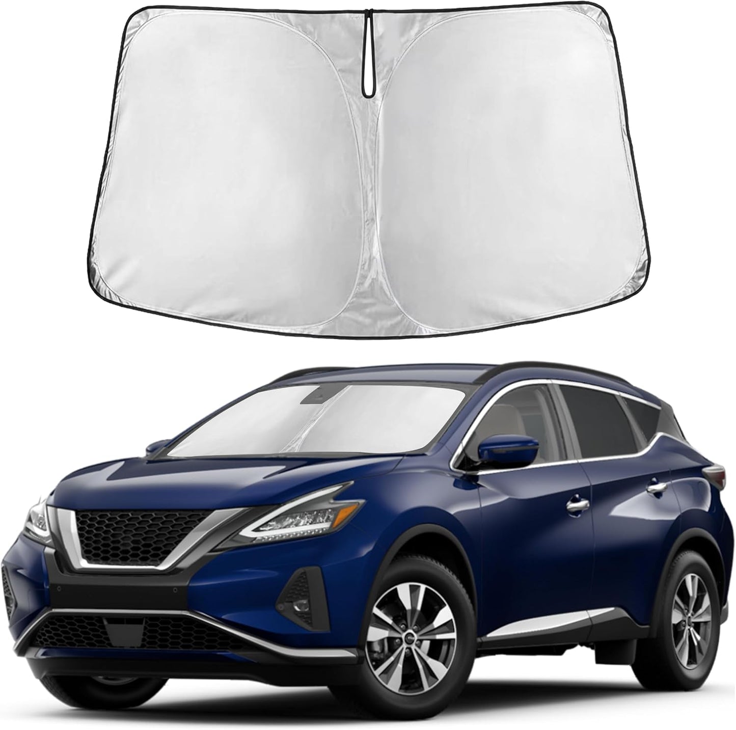 Autovir Windshield Sun Shade, 2017-2026 Tesla Model 3 & Y, 280T Visor Shade