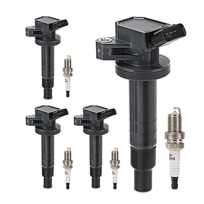 UF667 Ignition Coil & ILZFR6D11 Double Iridium Spark Plug for BMW 2.5-6.0L