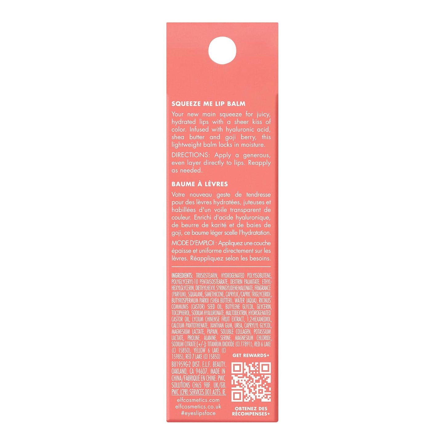 e.l.f. Squeeze Me Lip Balm, Strawberry
