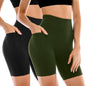 Leafigure 2 Pack Womens Biker Shorts with Pockets 6"