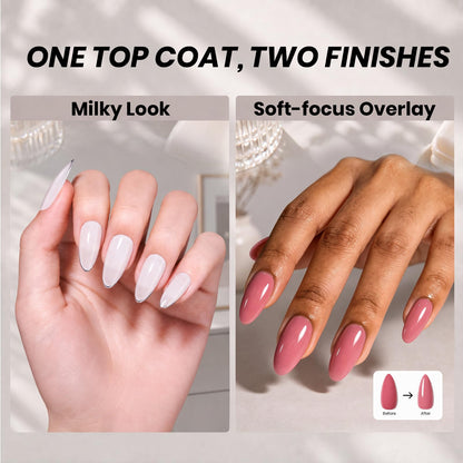 Beetles 2 Pcs 15ml No Wipe Gel Top Coat and Base Coat Set