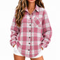 Women Oversized Plaid Flannel Shirt Long Sleeve Button Down Casual Shirt