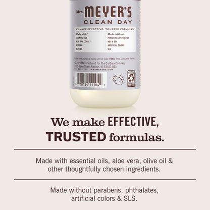 MRS. MEYER'S CLEAN DAY Hand Soap, Basil Scent, 12.5 Fl Oz Bottle - 3 Pack