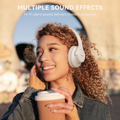 KVIDIO Bluetooth Headphones Wireless Over Ear Headsets 65H Playtime