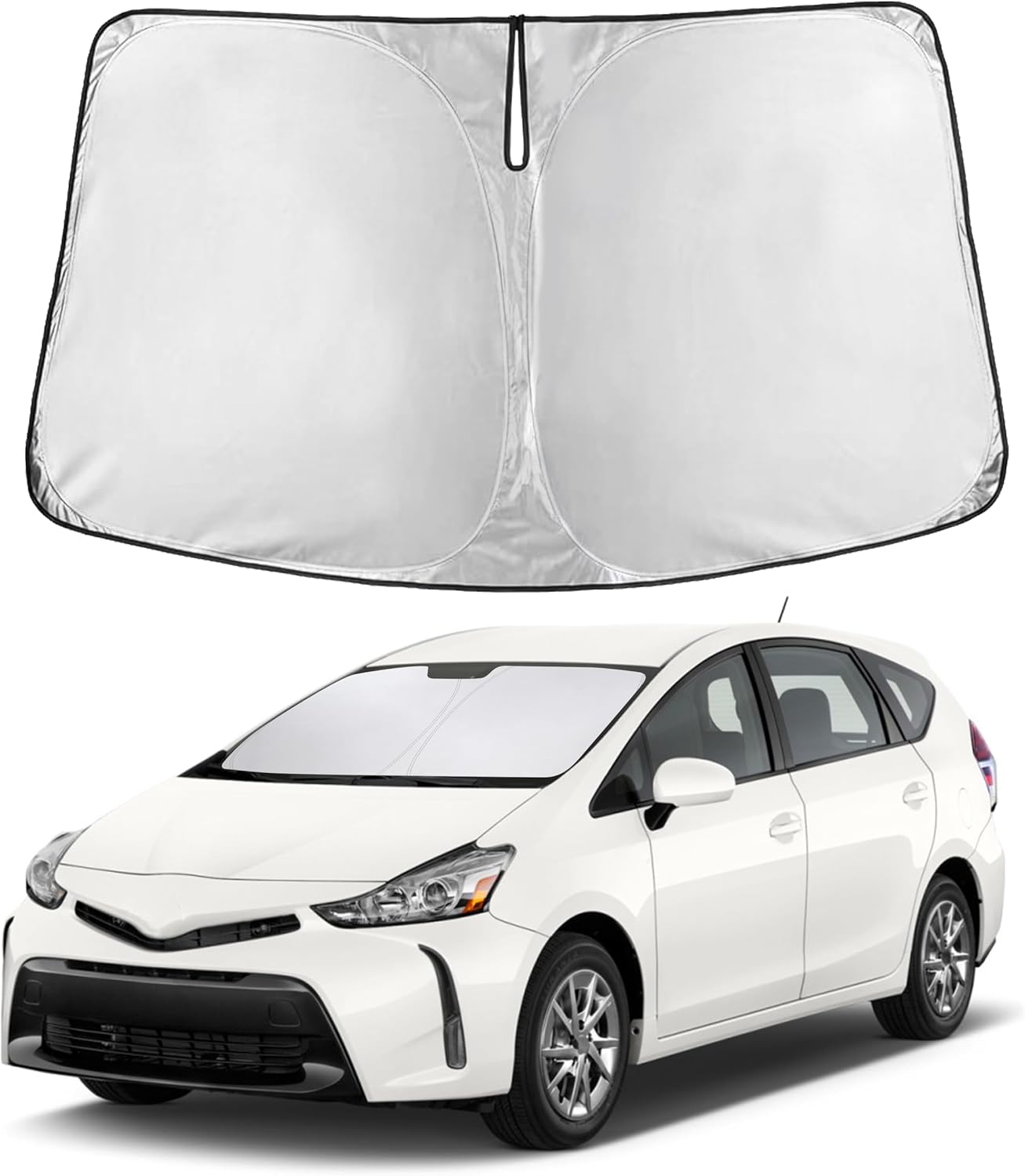 Autovir Windshield Sun Shade, 2017-2026 Tesla Model 3 & Y, 280T Visor Shade