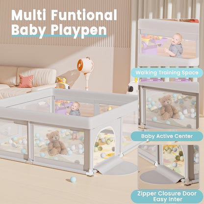 Hiaksedt Baby Playpen 50x50 Inch, Play Pens for Babies and Toddlers