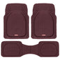 Motor Trend -2 Piece Front Car Floor Mats- Black FlexTough Contour Liners-Deep Dish Heavy Duty Rubber Floor Mats for Car SUV Truck & Van-All Weather Protection, Universal Trim to Fit