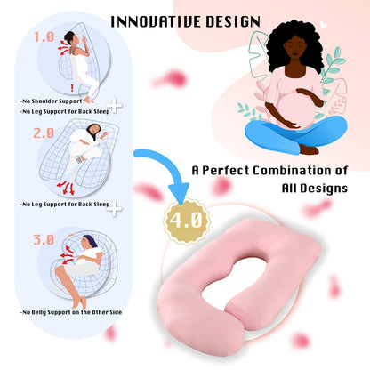ALLOPERA Pregnancy Pillow, Full Body Maternity Pillow 57 inch, with Removable Washable Cover - Sleep Support for Legs, Back, Neck, Shoulder, HIPS, Belly, Velvet Cover-Grey-Dark Blue