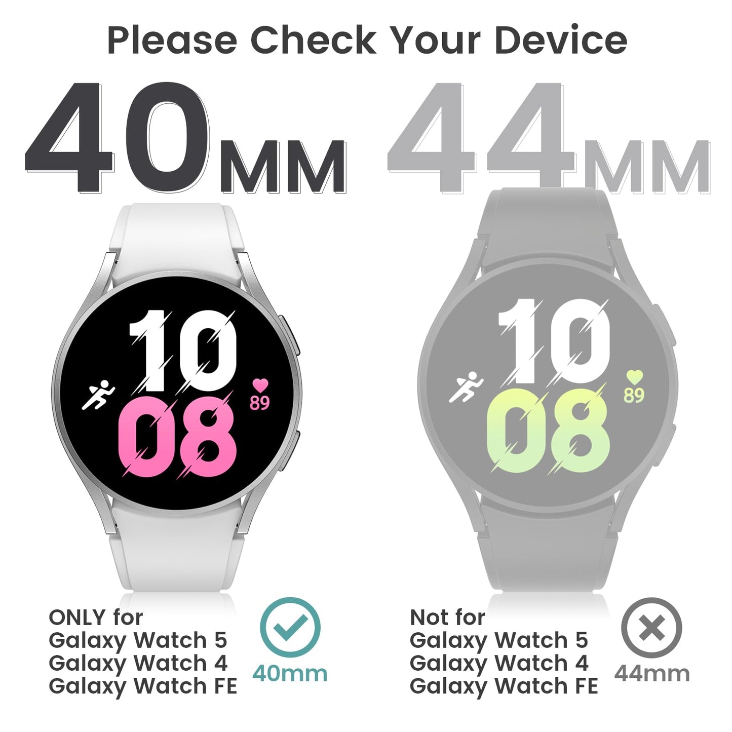 Tensea 5+5PCS for Samsung Galaxy Watch Ultra 47mm Screen Protector Case
