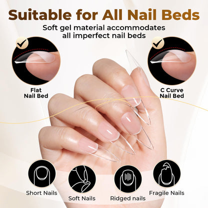 UNA GELLA 9 in 1 Gel Nail Glue U V Super Hold for Gel Nails Tips 10ml