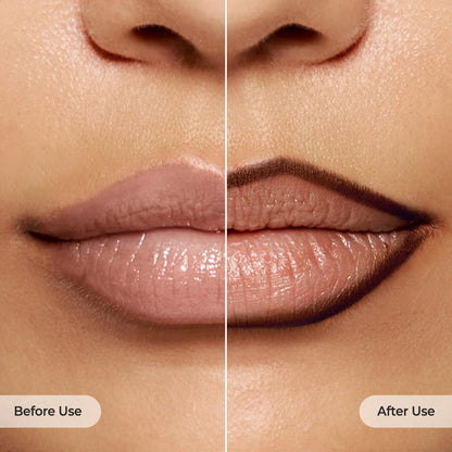 Laka Lip Liner - Smooth & Blendable Soft Matte Lip Contour Pencil for Shaping & Overlining Lips | Waterproof Formula, Oil-Cleanse Off, Long-Lasting Wear | #01 Bare Memory (Warm Beige)