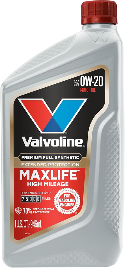 Valvoline MaxLife High Mileage 5W-30 Synthetic Blend Motor Oil 5 Quart