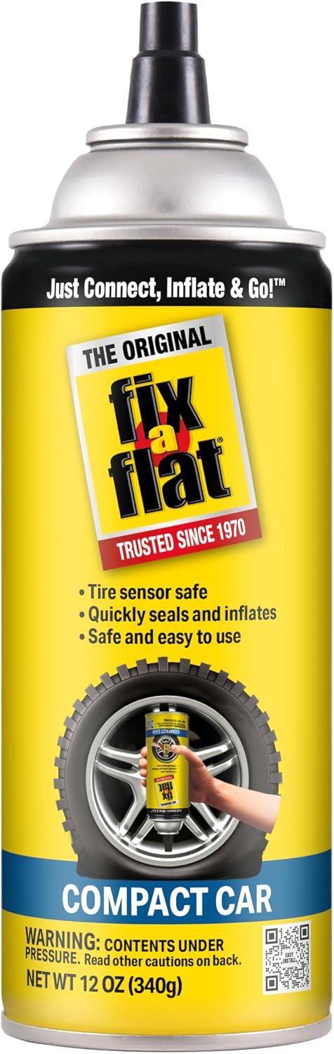 Fix-A-Flat Tire Repair, 16 oz, 2-Pack | Emergency Use | Eco-Friendly Formula | For Standard Tires | Universal Fit