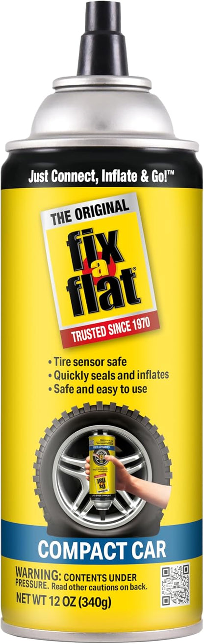 Fix-A-Flat Tire Repair, 16 oz, 2-Pack | Emergency Use | Eco-Friendly Formula | For Standard Tires | Universal Fit