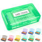 Clear Plastic Hard Pencil box Case with Personalized Sticker for Girl Boy