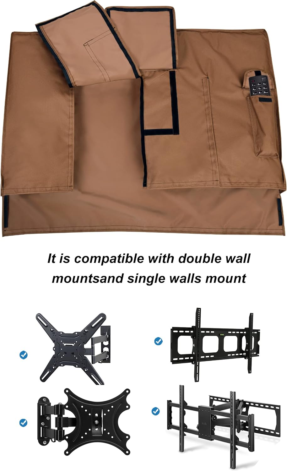 iBirdie Outdoor TV Cover 55 to 58 inch Weatherproof and Waterproof