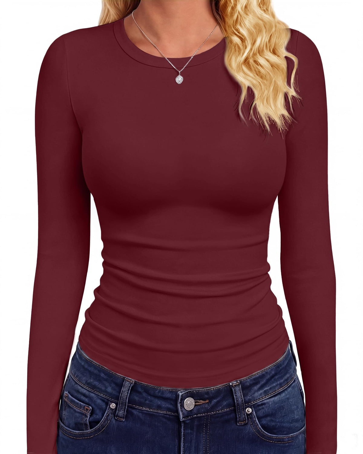 GAYHAY Long Sleeve Shirts for Women Tops Fitted Clothes Fall Fashion 2026
