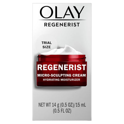 Olay Face Moisturizer, Regenerist Micro-Sculpting Facial Cream for Women - Anti-Aging, Anti-Wrinkle, Firming Skin Care - Triple Collagen Cream, Peptide Moisturizer, Hyaluronic Acid, Niacinamide, 1.7oz