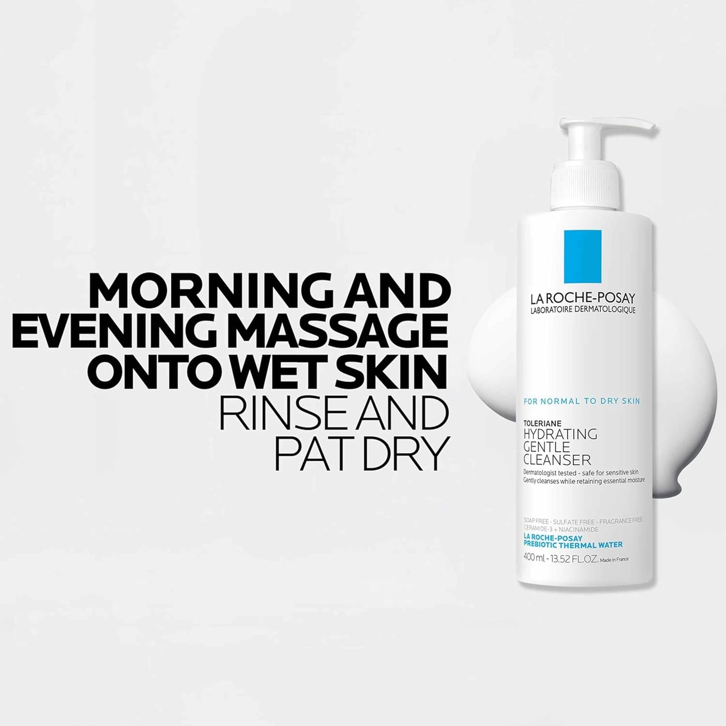 La Roche-Posay Toleriane Hydrating Gentle Facial Cleanser, with Niacinamide