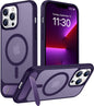 Magnetic Compatible with iPhone 14 Pro Max Case, [Built-in Invisible Kickstand][Compatible with MagSafe] [Military Grade Shockproof] Slim Translucent Matte Phone Case for iPhone 14 Pro Max 6.7"