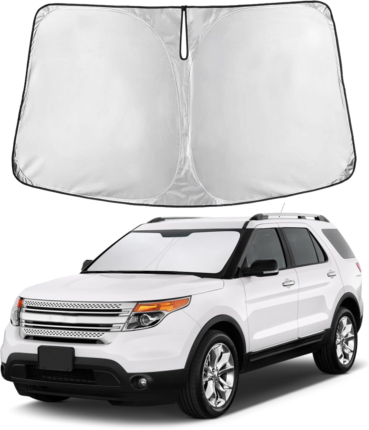 Econour Car Windshield Sun Shade, Front Window Sun Blocker for SUVs,Sedan