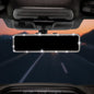 JOYTUTUS Rear View Mirror, Universal 12 Inch Panoramic Convex Rearview Interior Clip-on Wide Angle Mirror to Reduce Blind Spot Effectively for Car SUV Trucks - Blue