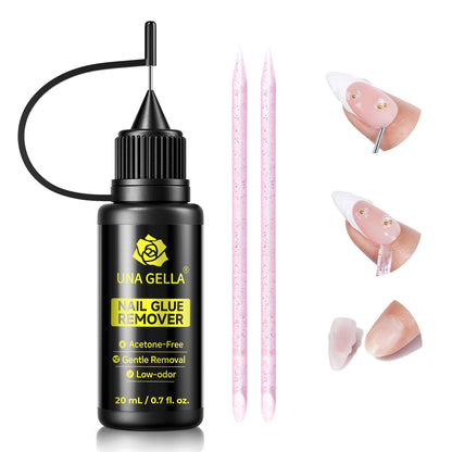 UNA GELLA 504Pcs Medium Pointed Almond Nail Tips, X-Soft Almond Gel Nails